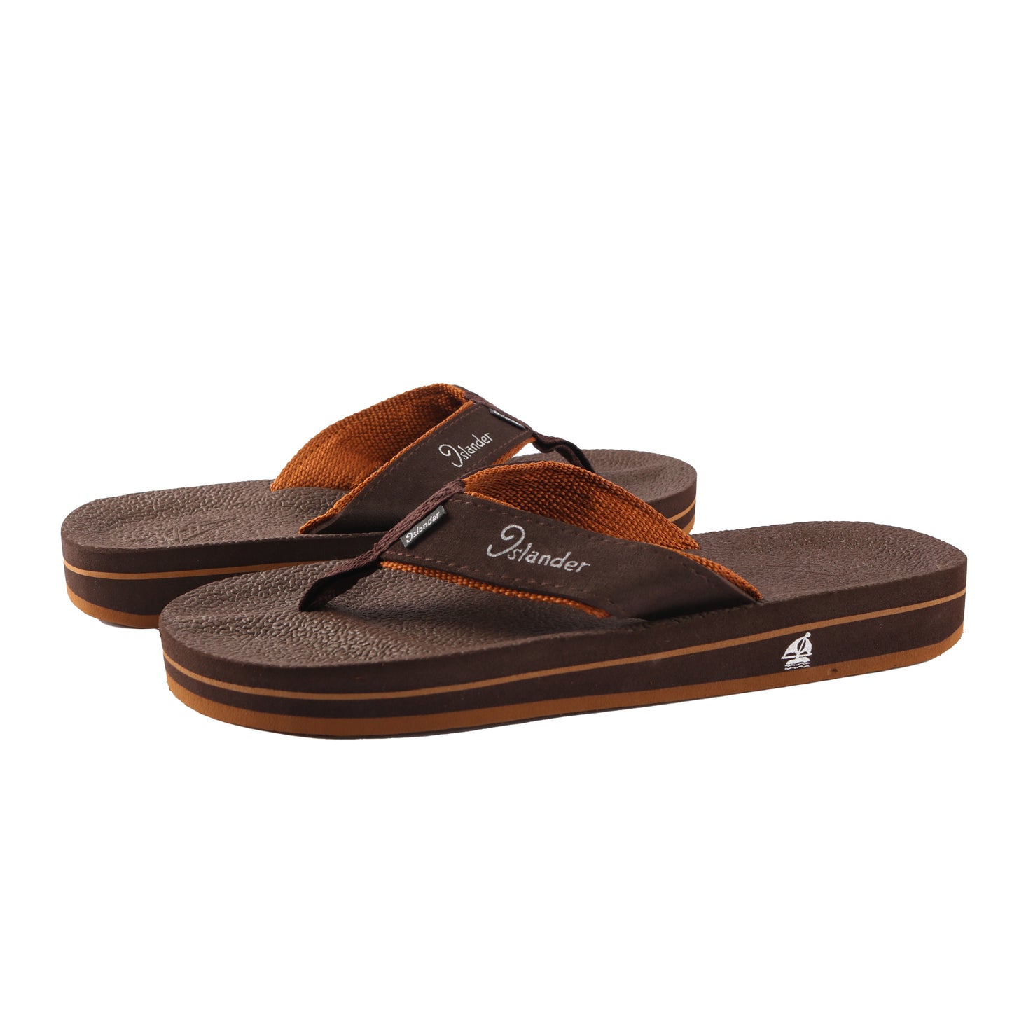 BROWN Islander Classic Flip Flops for Men and Women