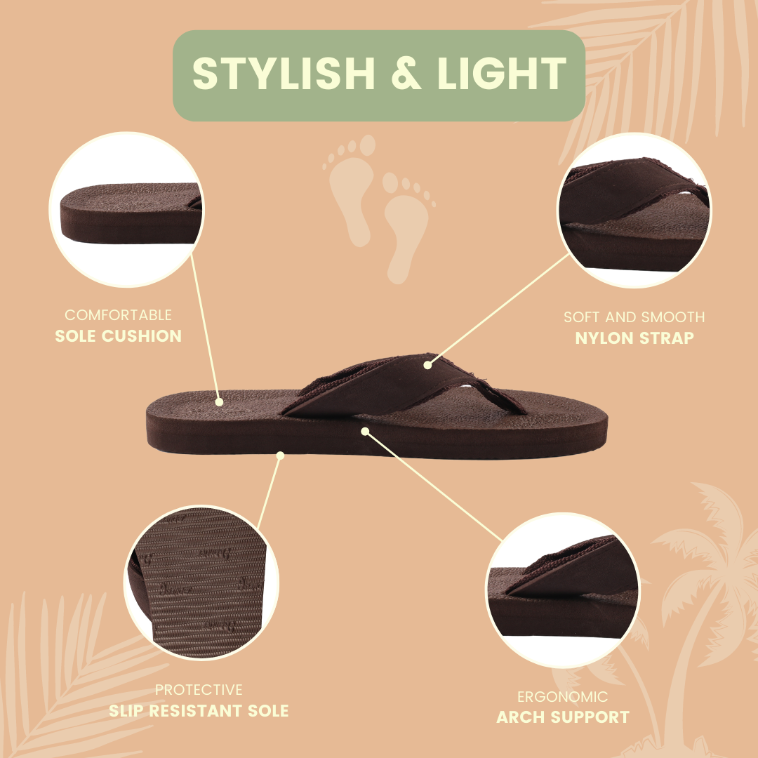 BROWN Elite Series Islander Flip Flops for Men and Women