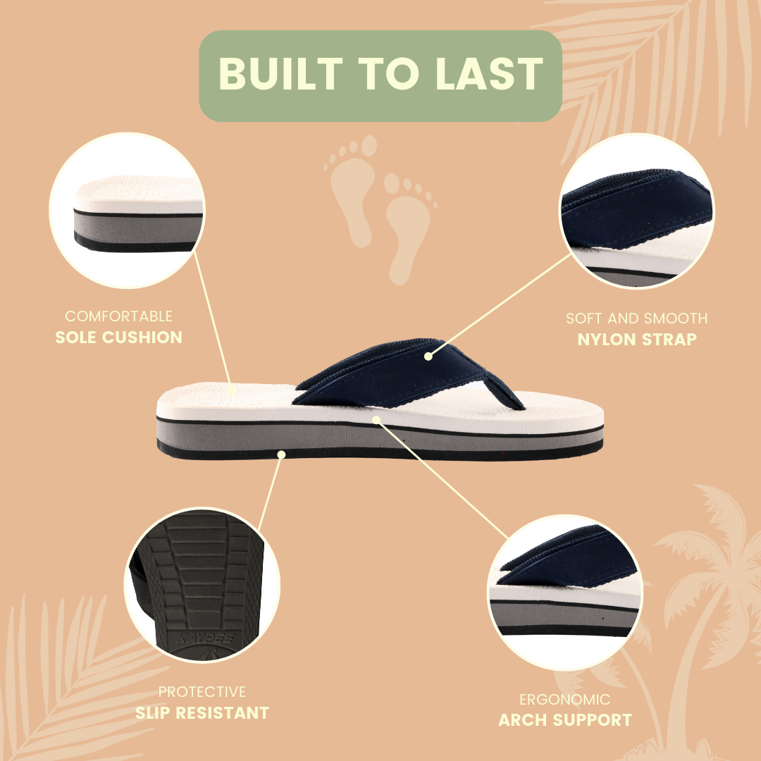 WHITE Islander Classic Flip Flops for Men and Women