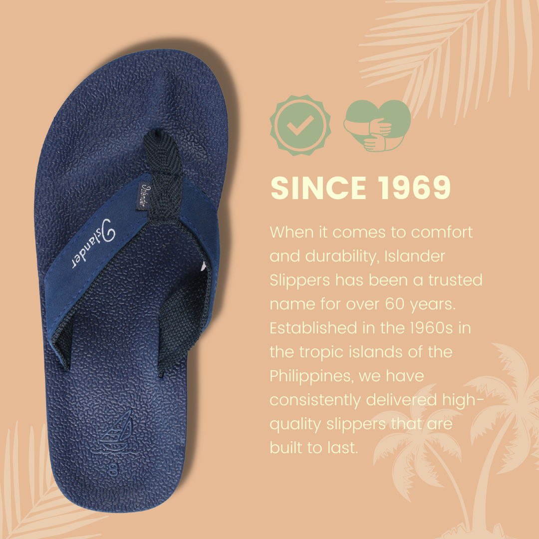 BLUE Islander Classic Flip Flops for Men and Women