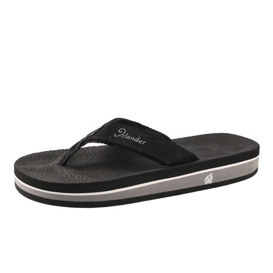 BLACK Islander Classic Flip Flops for Men and Women